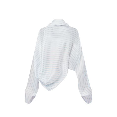 louis vuitton stripe|Double Stripe Draped Blouse .